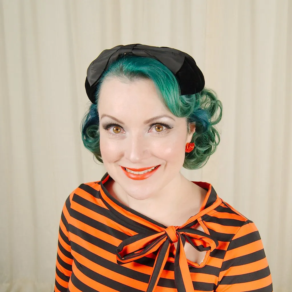 1950s Double Bow Crescent Hat