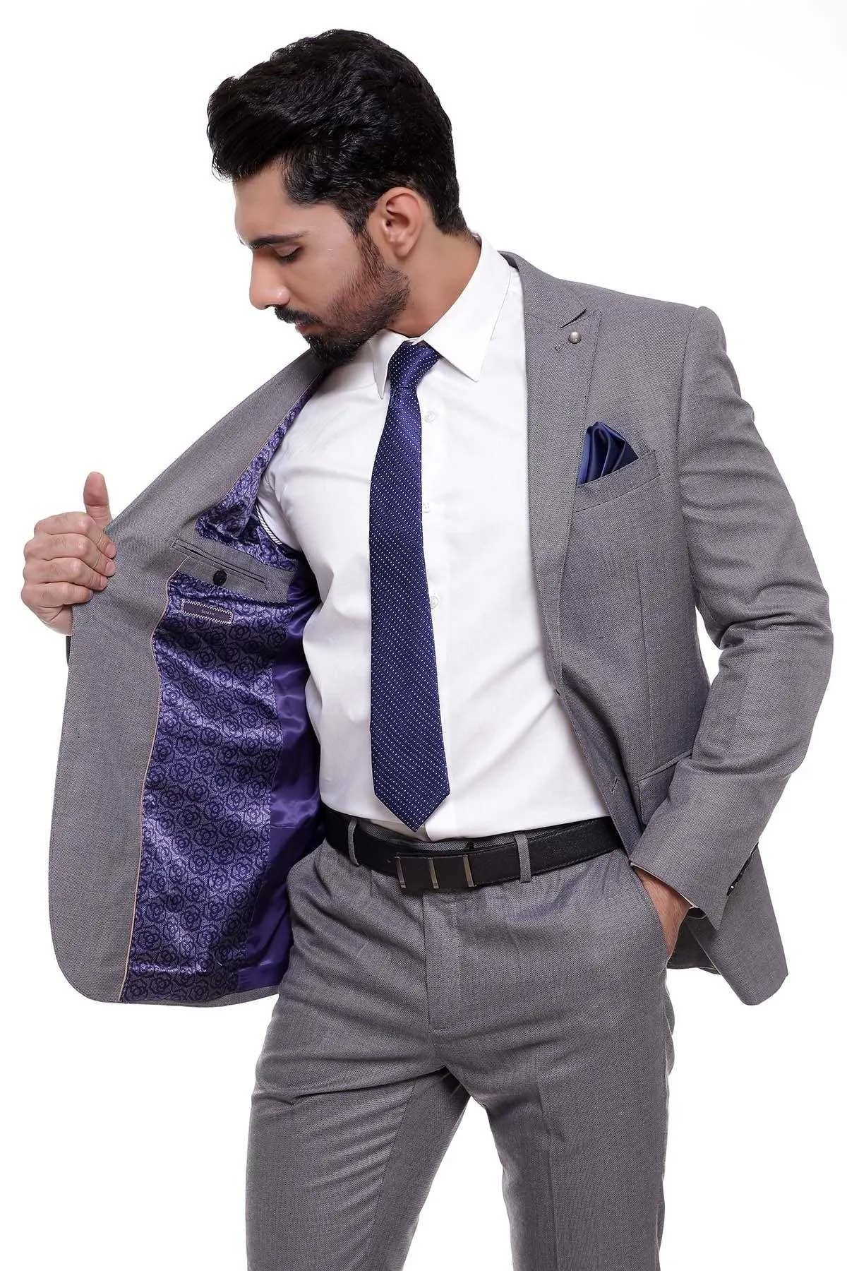 2 PIECE SUIT GREY