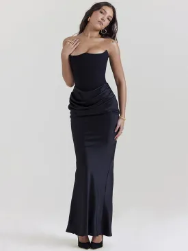 2024 Sexy Off-shoulder Backless Club Party Maxi Dress