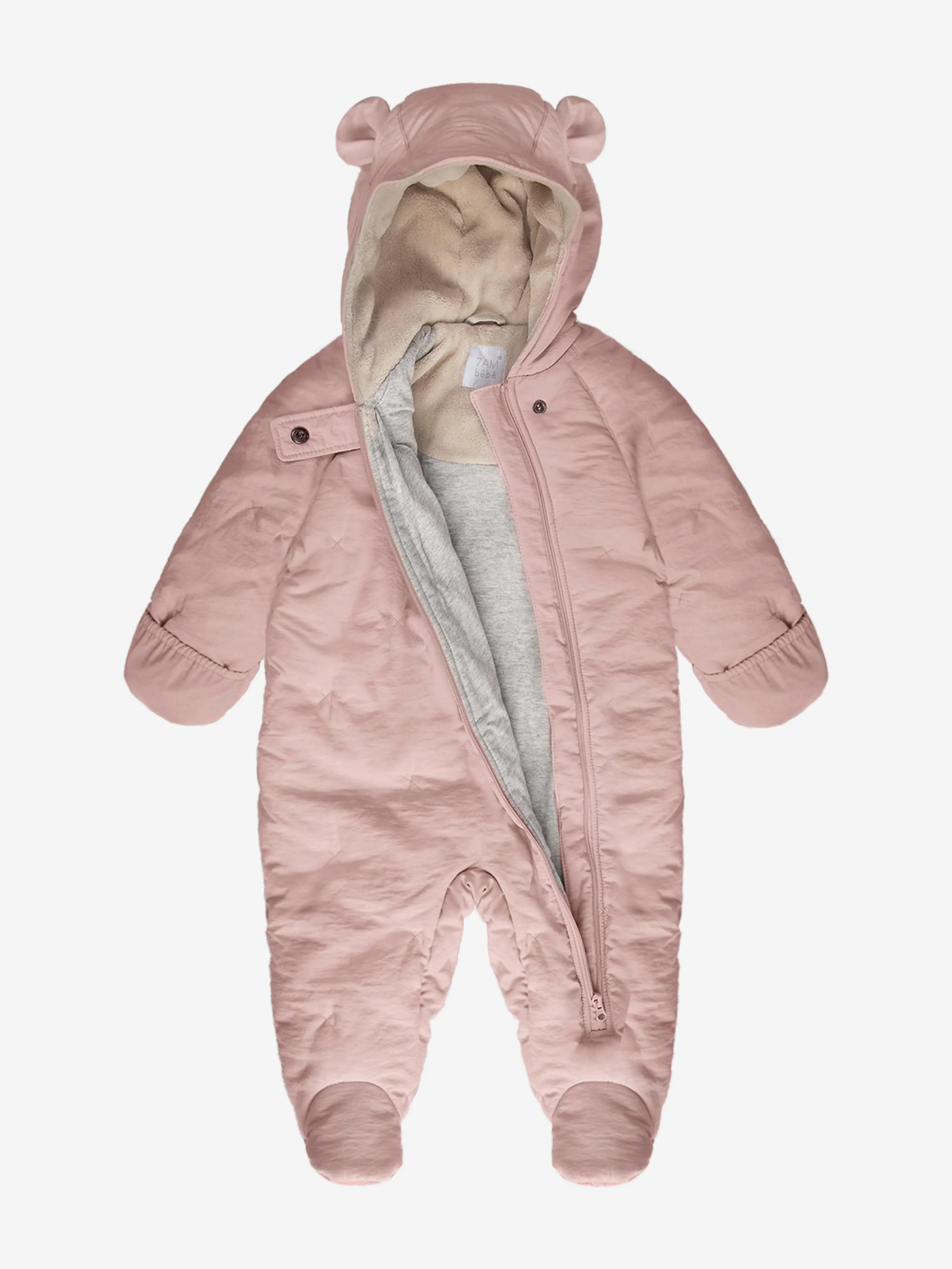 7AM Enfant Baby Girls Snowsuit-Airy in Pink