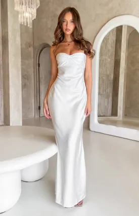 Abbie White Maxi Formal Dress