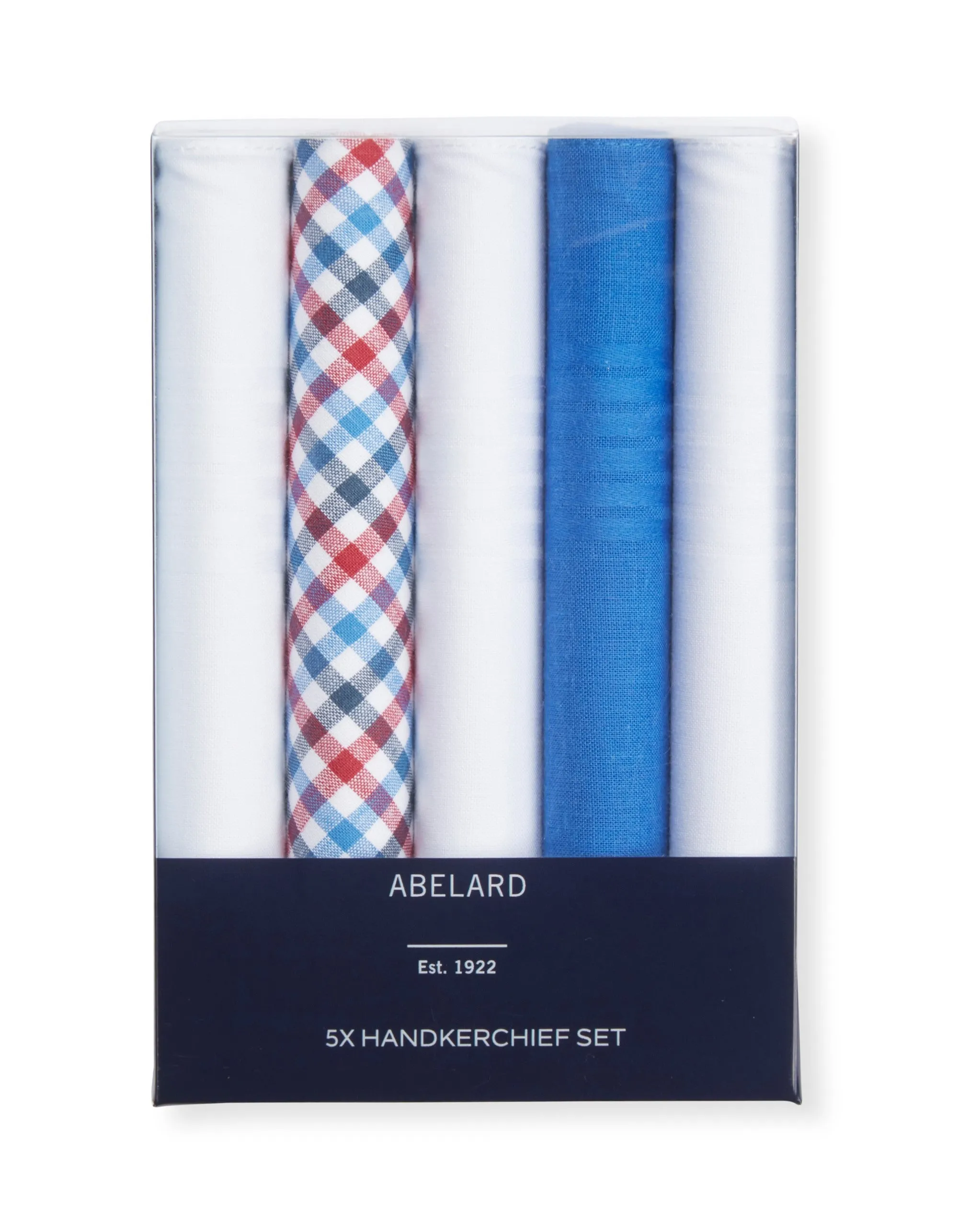 Abelard 5 Pack Hanky \ Five colour sets