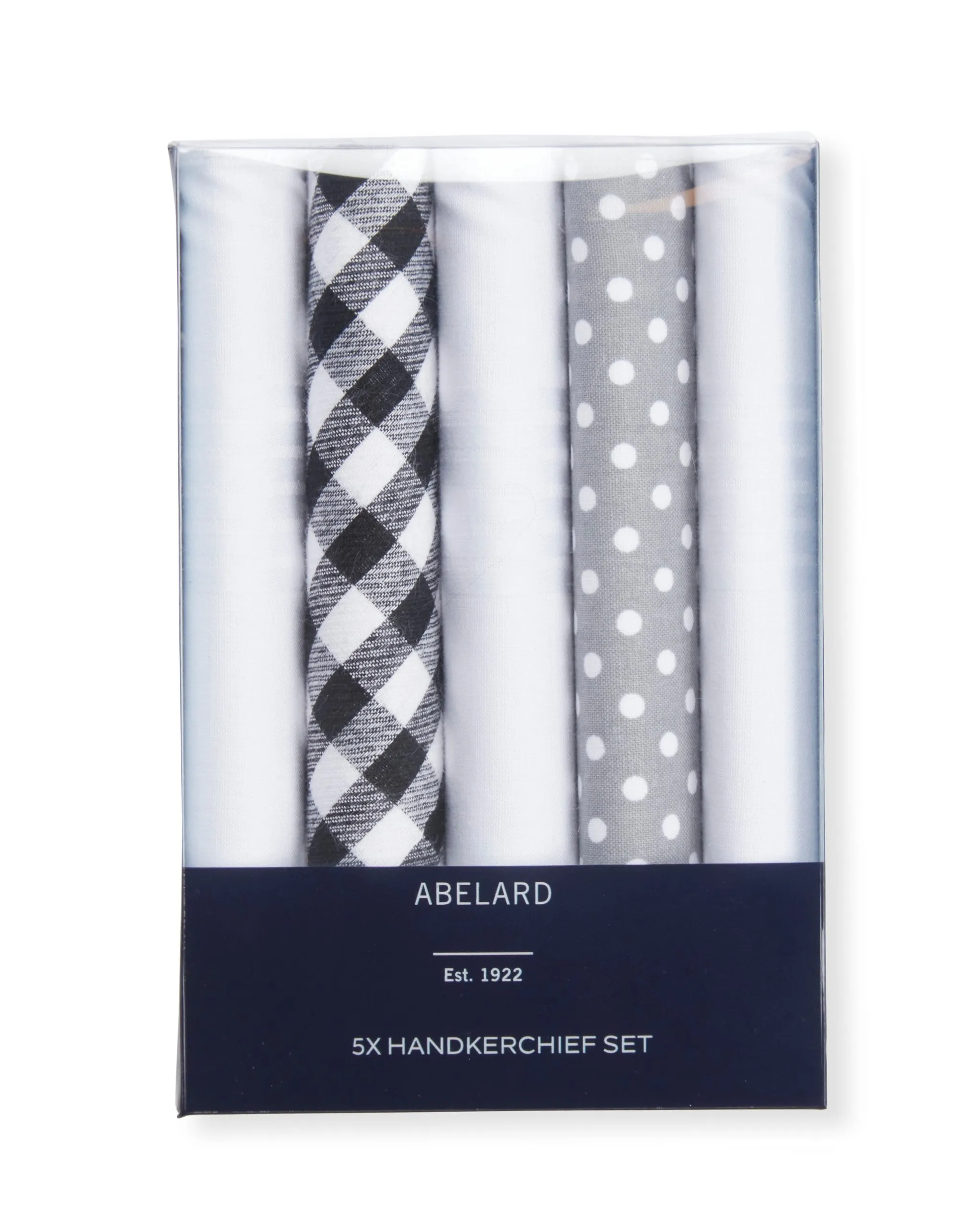 Abelard 5 Pack Hanky \ Five colour sets