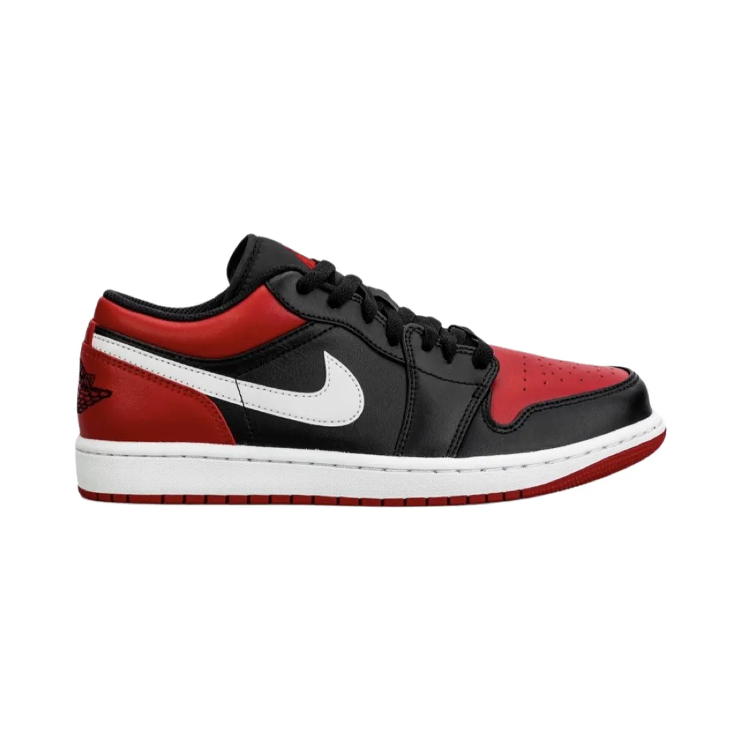 Air Jordan 1 Low Alternate Bred Toe Black Gym Red White