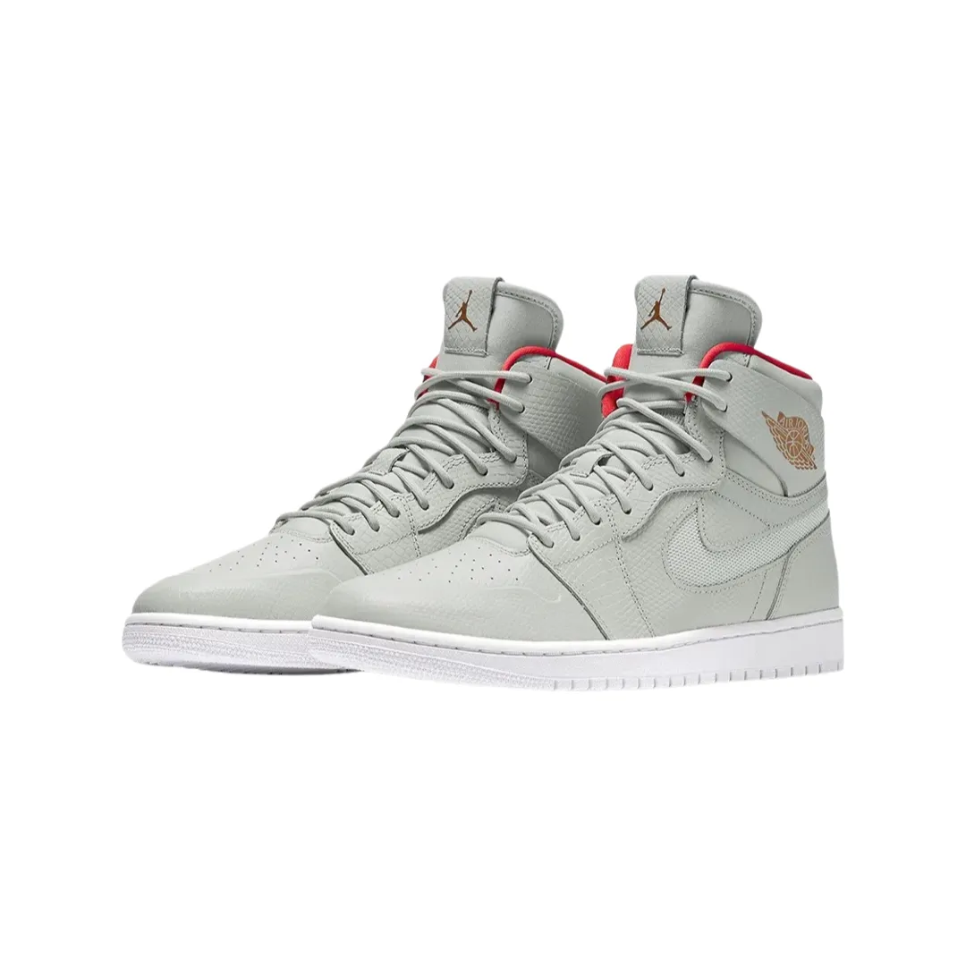 Air Jordan 1 Retro High Nouveau Pure Platinum Bright Crimson