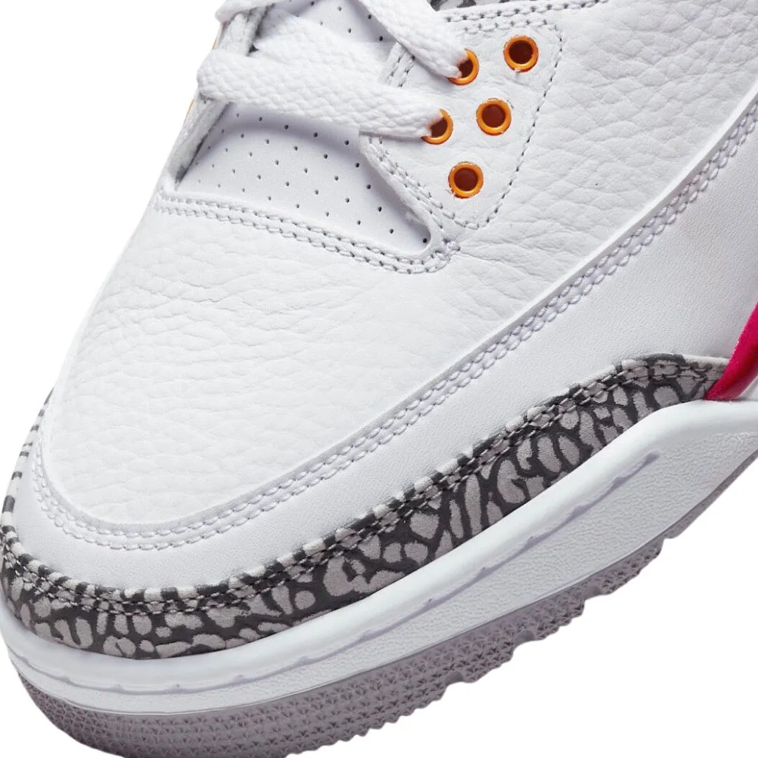 Air Jordan 3 Retro Cardinal White Light Curry Cardinal Red