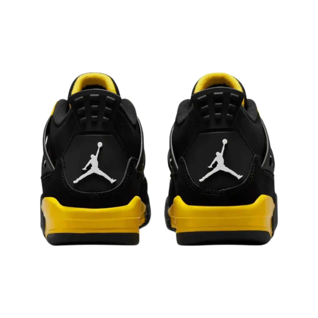 Air Jordan 4 Retro GS Thunder 2023 Black White Tour Yellow