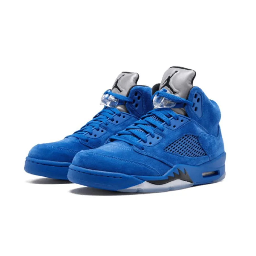 Air Jordan 5 Retro Blue Suede Game Royal Black