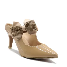 Beige Formal Mule 037022