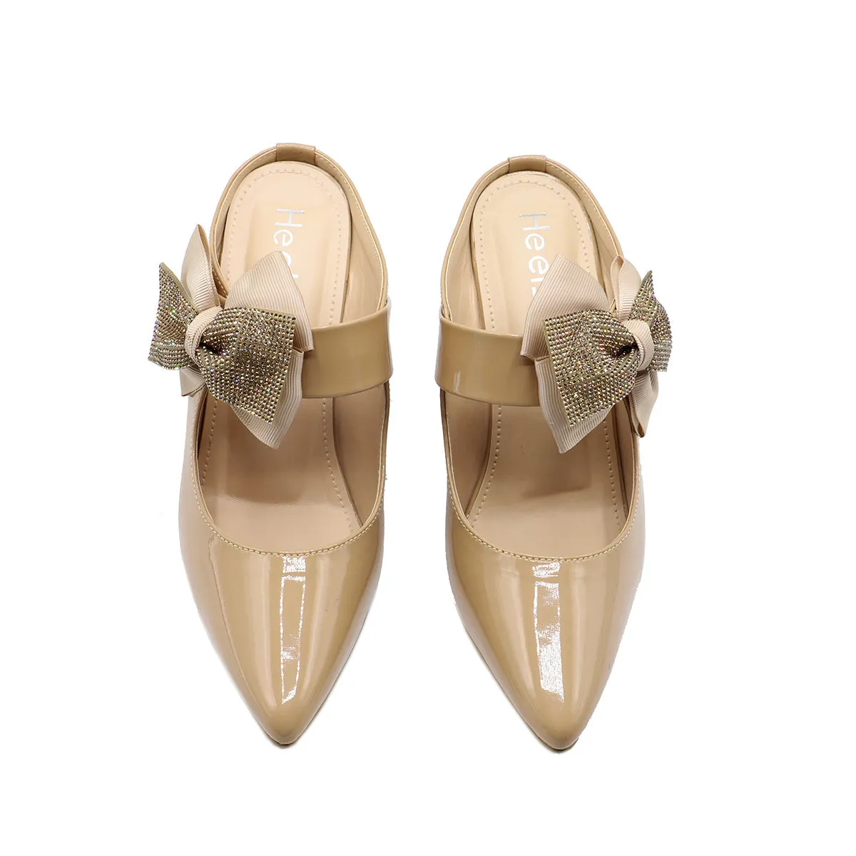 Beige Formal Mule 037022