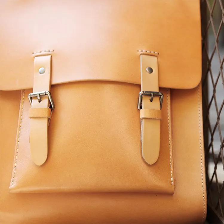 Best Handmade Tan Leather Womens Backpack Tan Womens Satchel School Backpacks