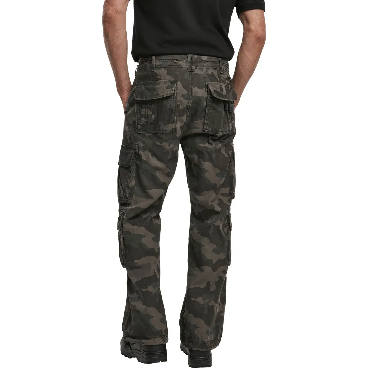 Brandit Pure Vintage Cargo Trousers Dark Camo