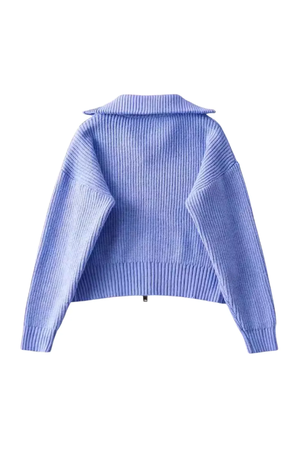 'Caroline' Collared Long-Sleeve Knitted Sweater (2 Colors)