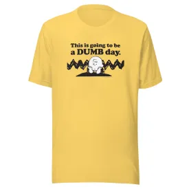 Charlie Brown Dumb Day Adult T-Shirt