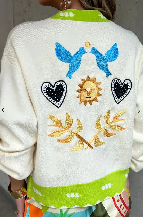 Cream Sundazed Summer Cardigan