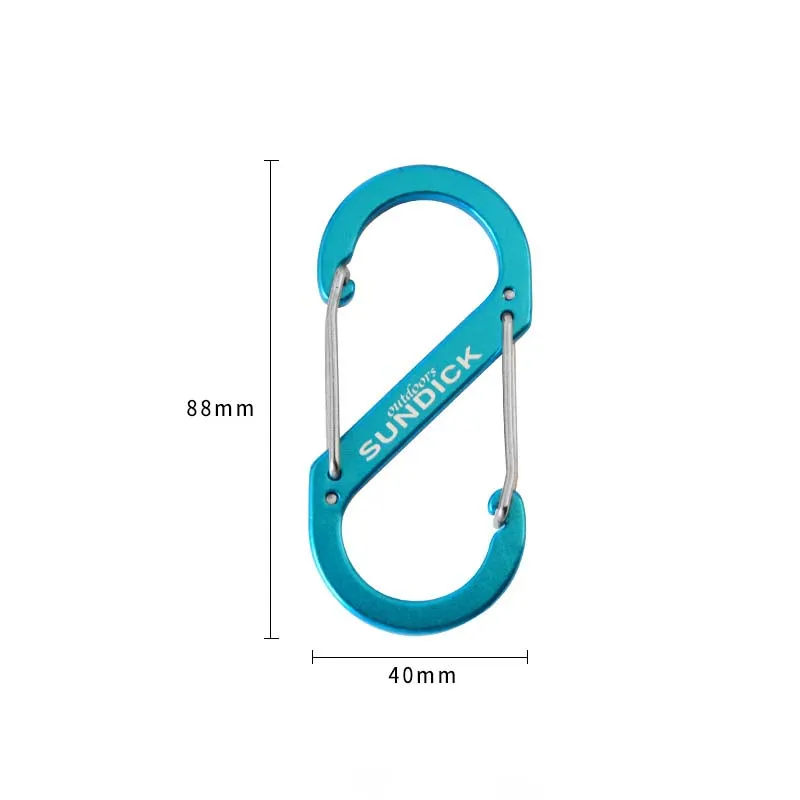 Dbeck® S-Shaped Aluminum Alloy Climbing Carabiner 8-Shape Hook Clip