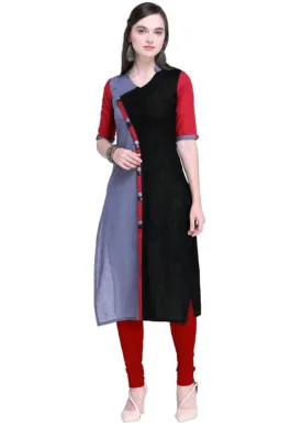 Designer Mart Women Rayon Straight Kurti