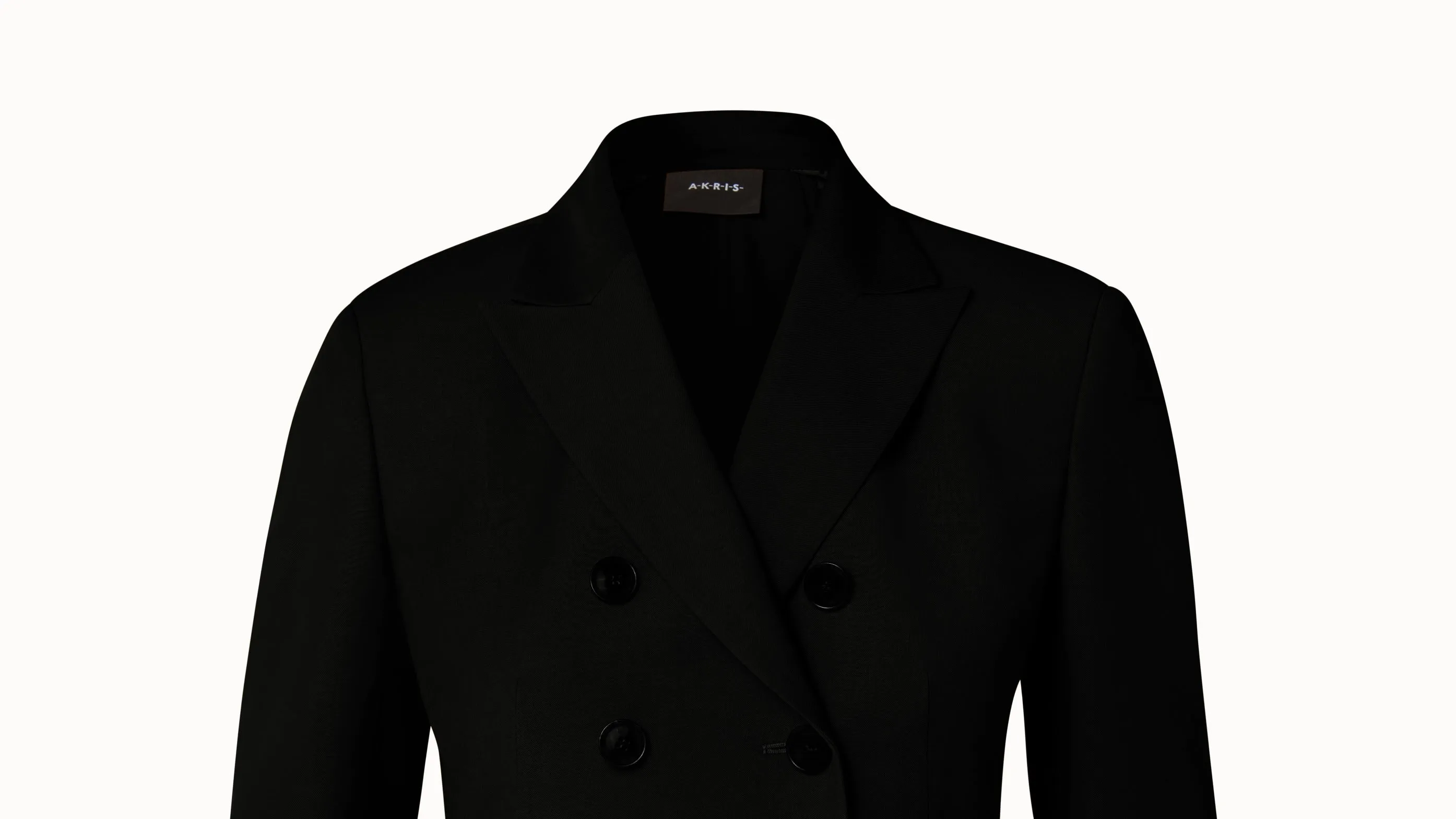 Double-Breasted Cotton Silk Double-Face Jacket