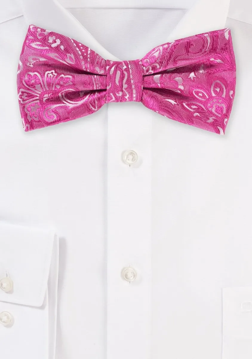 Dragon Fruit Proper Paisley Bowtie