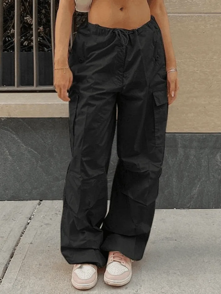 Drawstring Y2K Baggy Cargo Pants