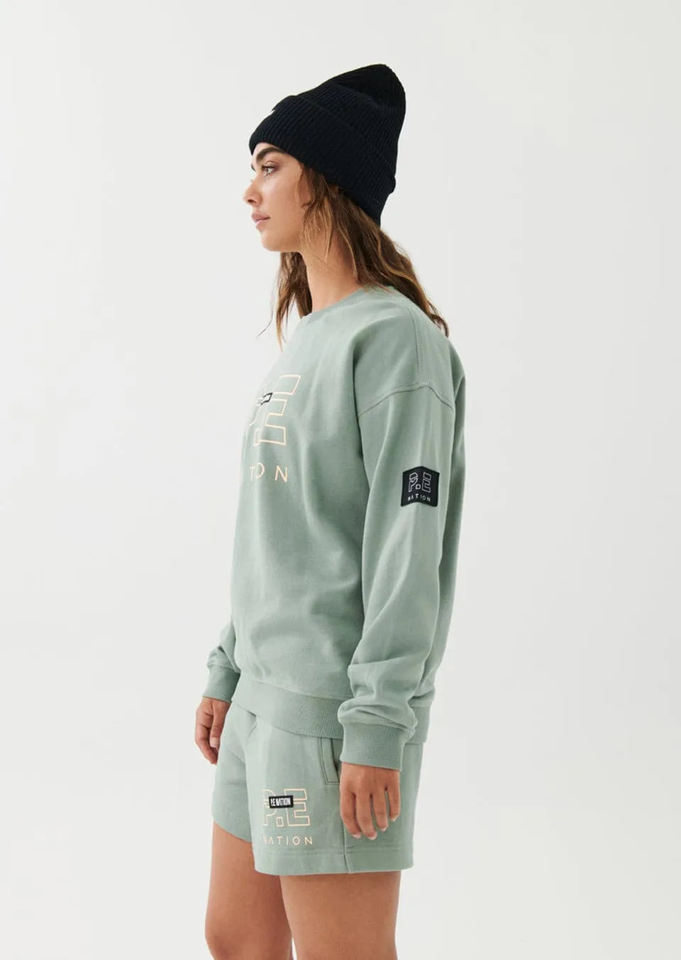 HEADS UP SWEAT IN ICEBERG GREEN