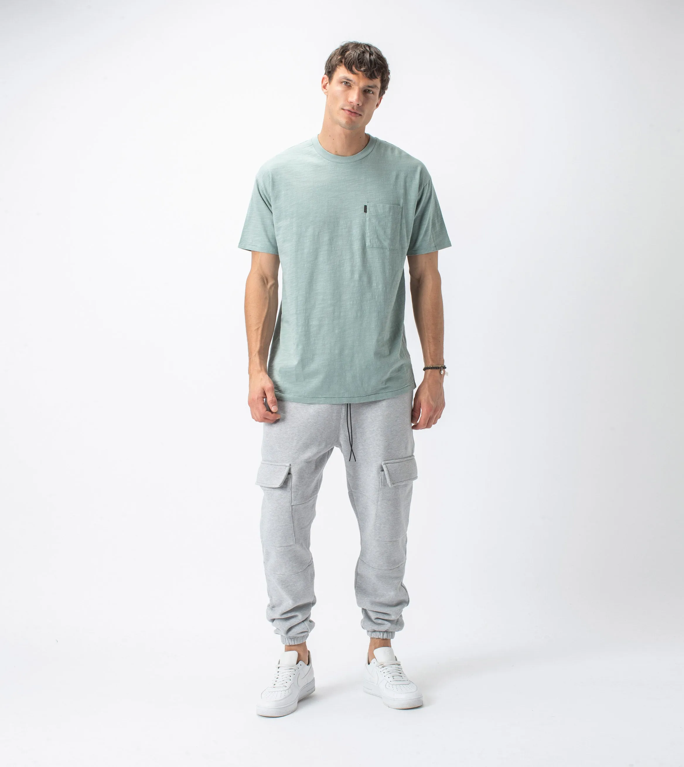 Jumpa Cargo Sweat Fleece Jogger Silver Marle