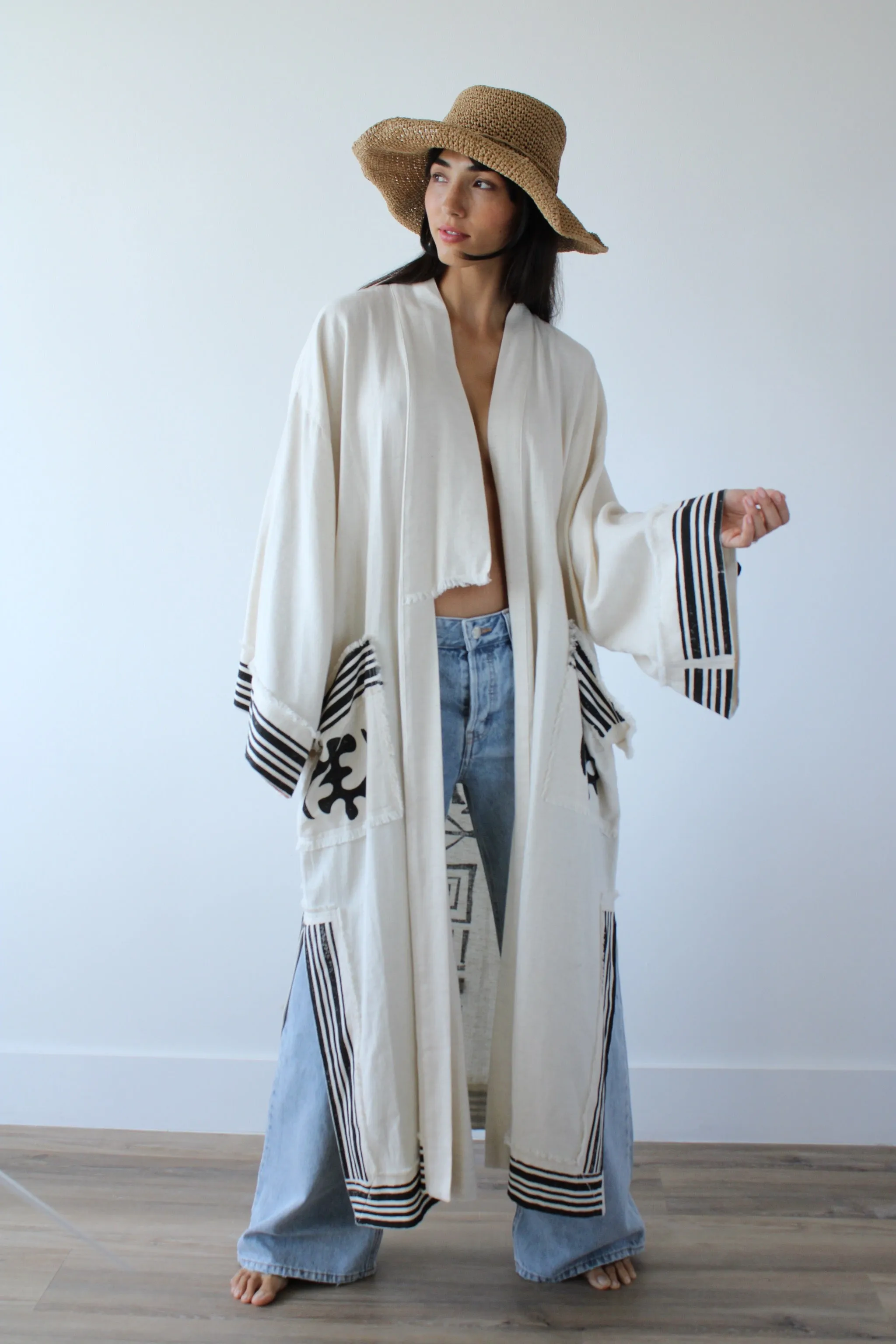 Karma Handmade Linen Blend Kimono