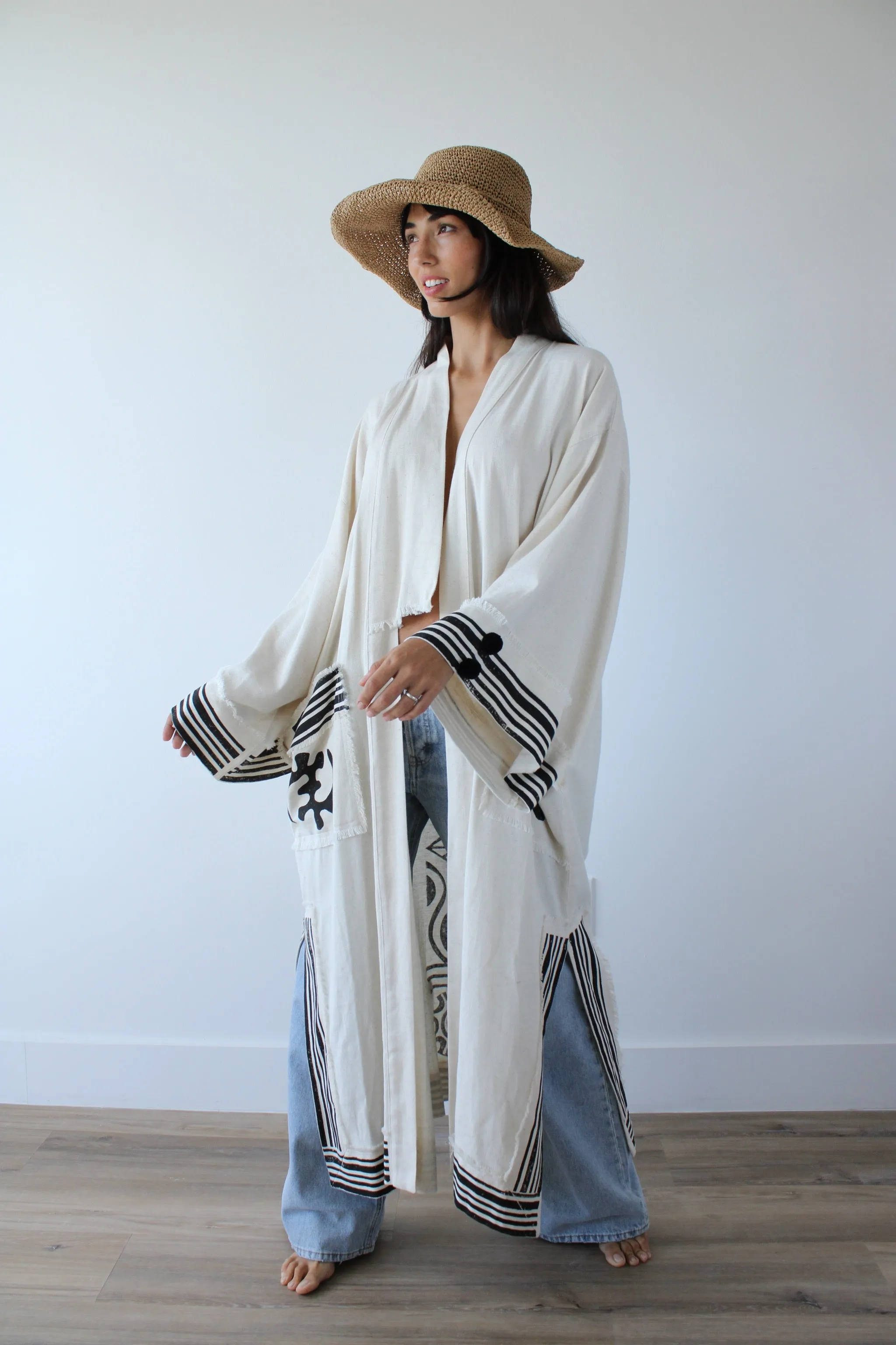 Karma Handmade Linen Blend Kimono