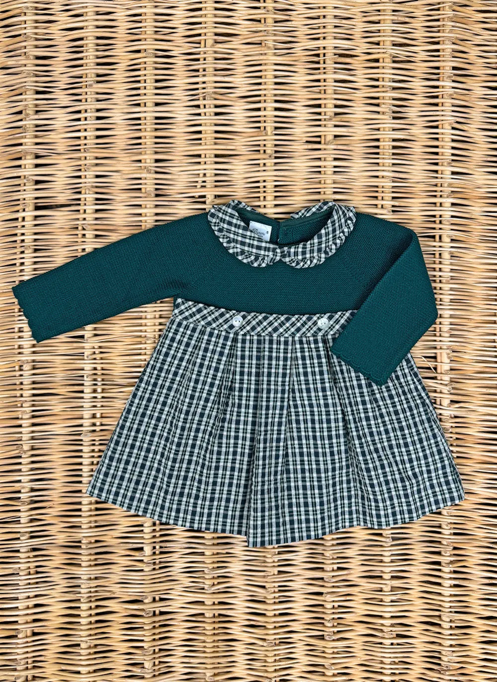 Knitted Little Check Dress