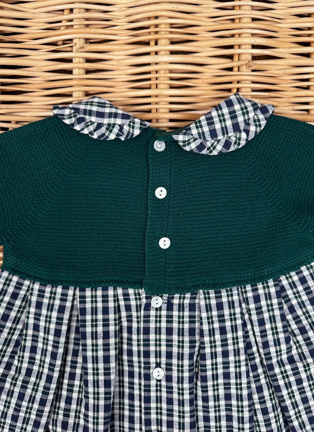 Knitted Little Check Dress