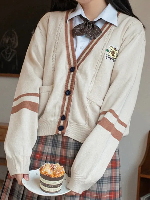 Kuromi My Melody Pompompurin Hello Kitty Knit Cardigans