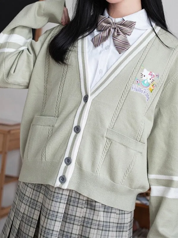 Kuromi My Melody Pompompurin Hello Kitty Knit Cardigans