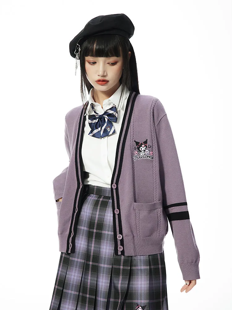 Kuromi My Melody Pompompurin Hello Kitty Knit Cardigans