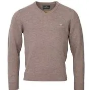 Laksen Men's Johnston V-Neck Lambswool Knitwear