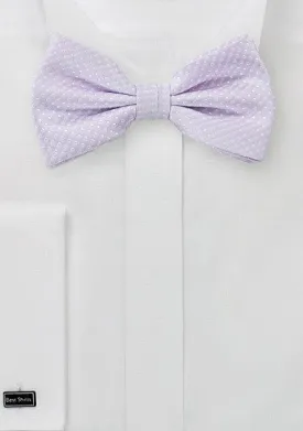 Lavender Pin Dot Bowtie