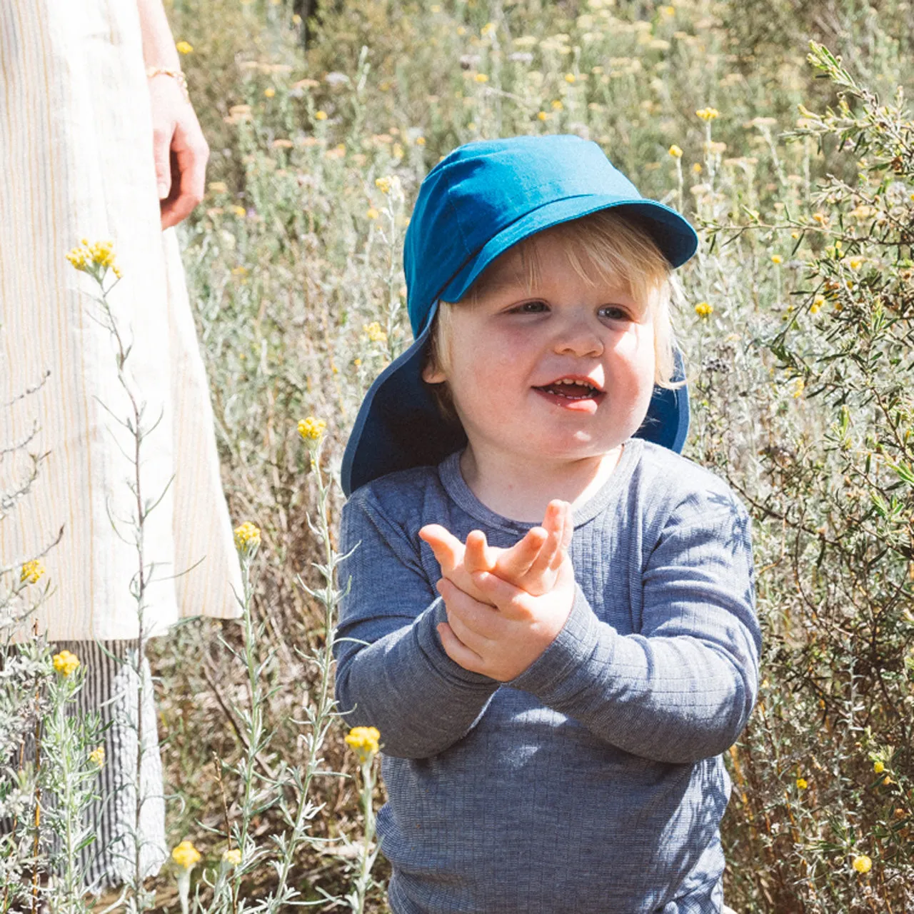 Legionnaire Cap - 100% Organic Cotton - UV60  (Child-Youth )