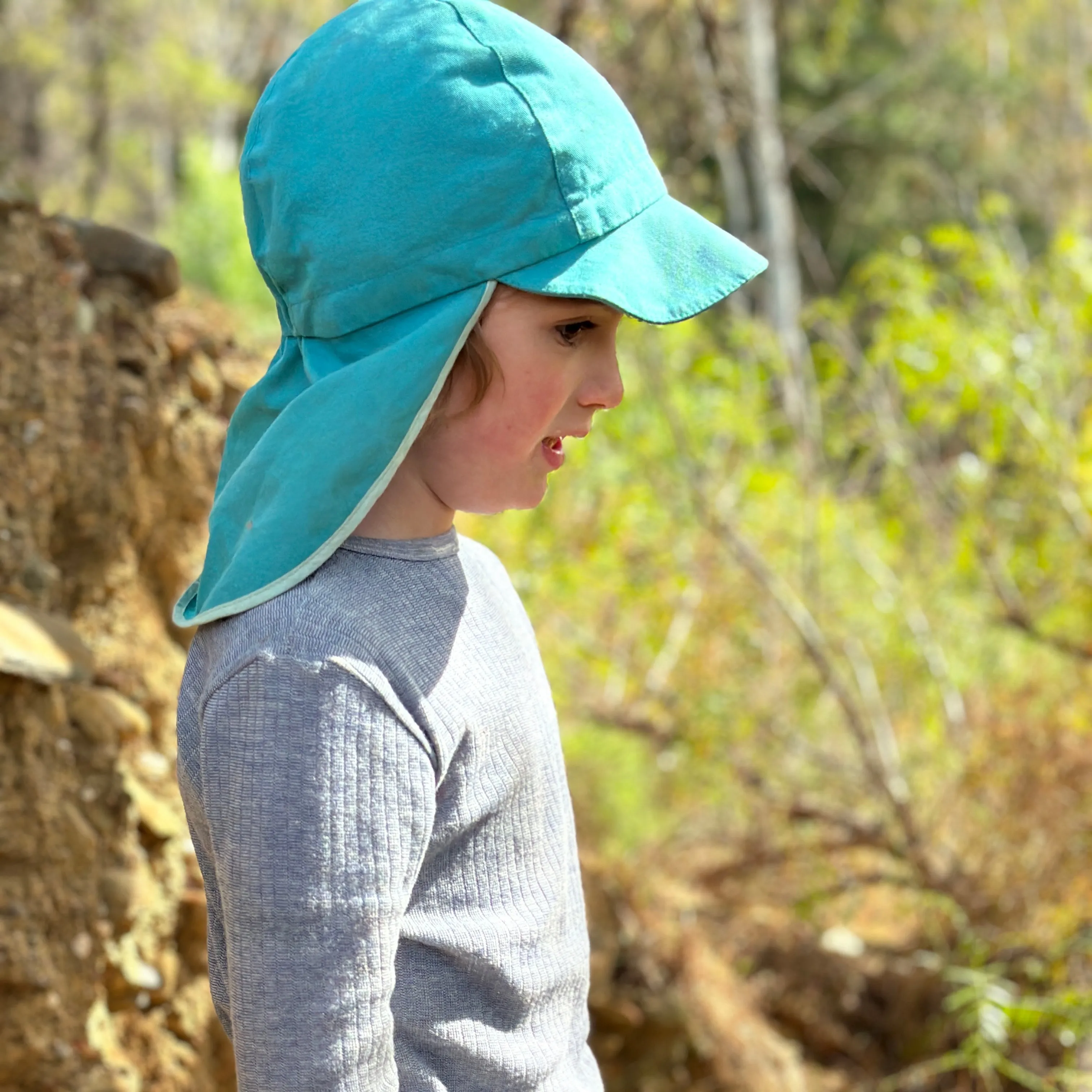 Legionnaire Cap - 100% Organic Cotton - UV60  (Child-Youth )