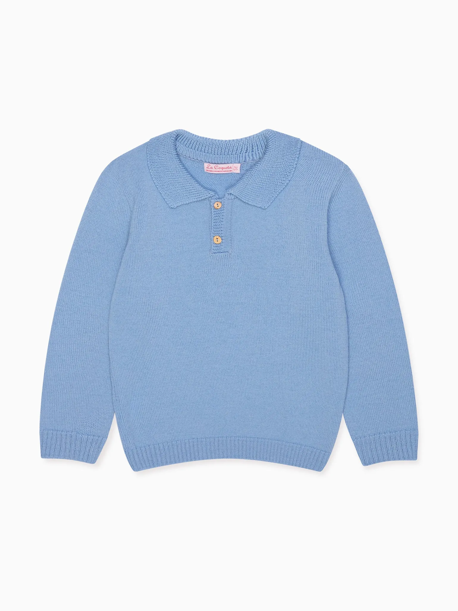 Light Blue Brio Merino Boy Jumper