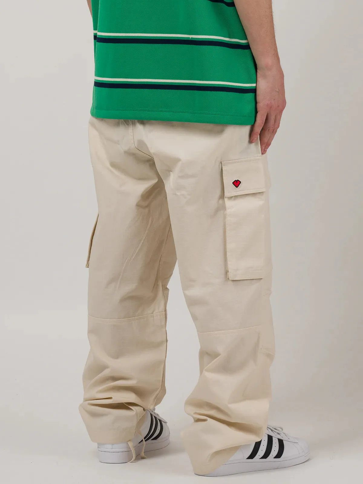 Loviah Ripstop Cargo Pants White