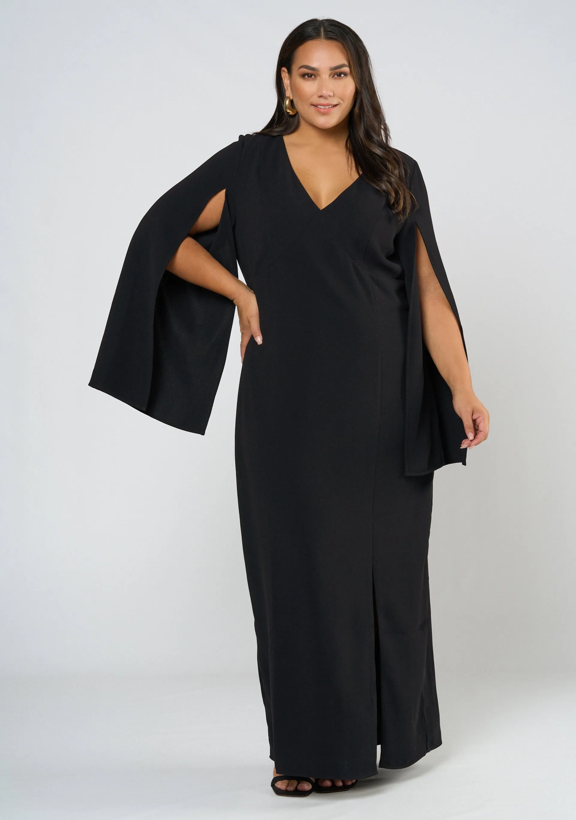 Main Character Maxi Cape Dress