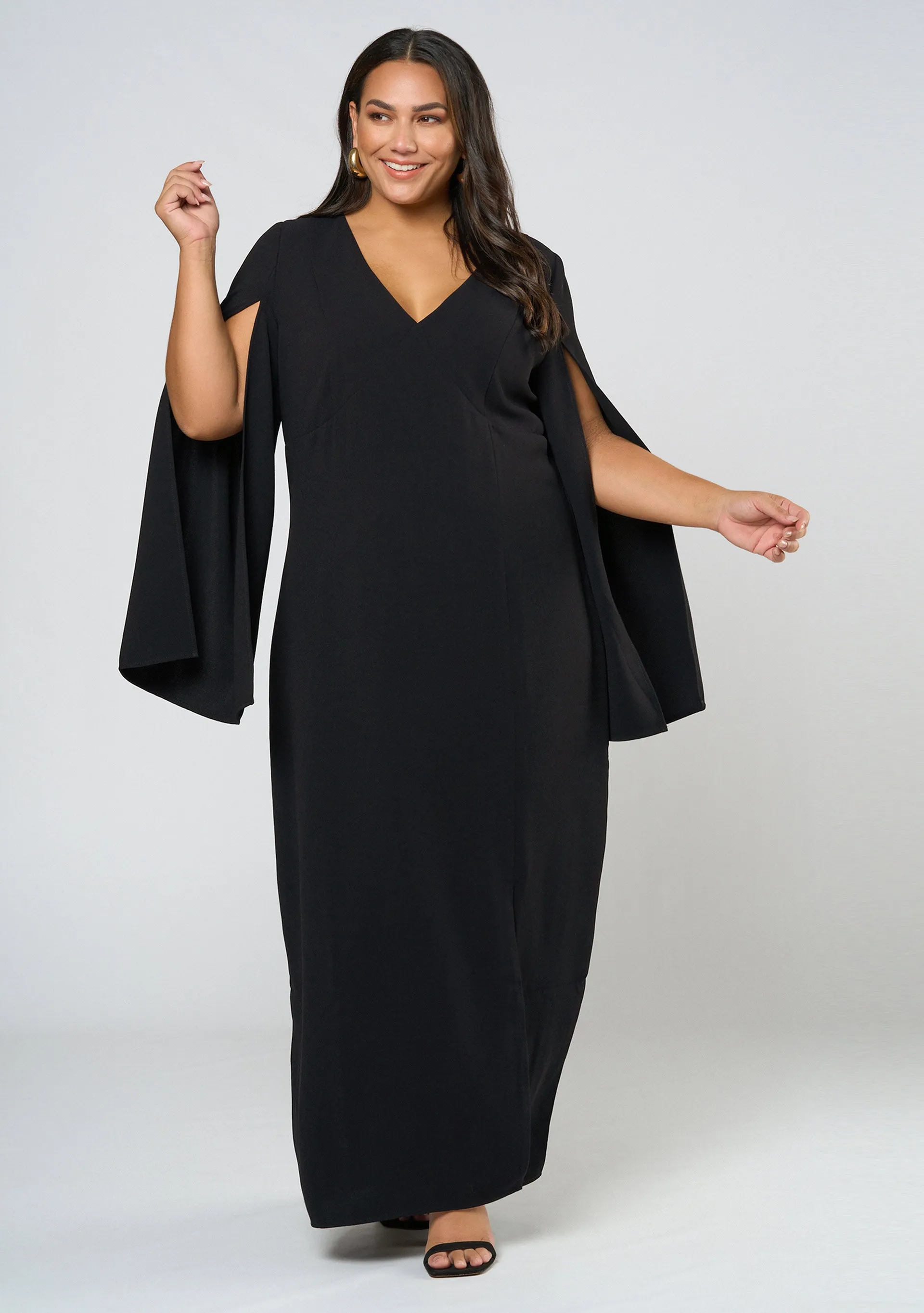 Main Character Maxi Cape Dress