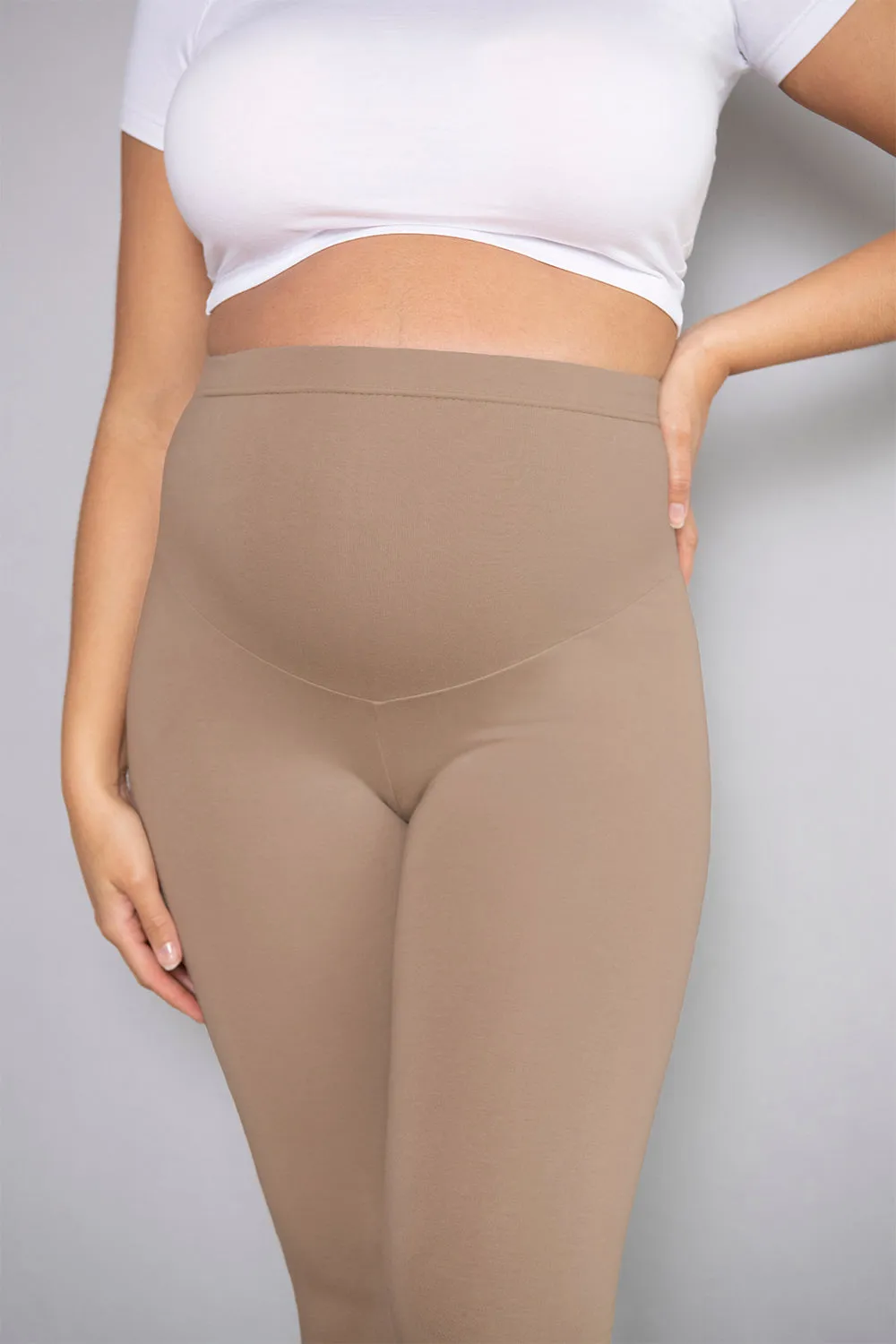 Maternity Winter Everyday Leggings - Stone