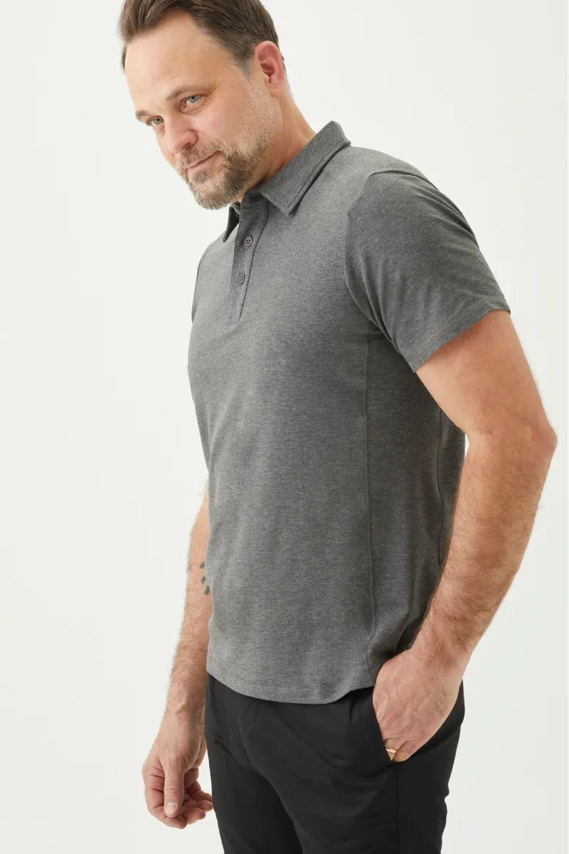 Men's Bamboo Cotton Short-Sleeve Polo Tee-All Sales Final