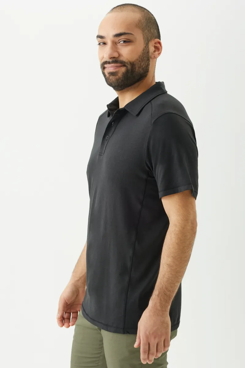 Men's Bamboo Cotton Short-Sleeve Polo Tee-All Sales Final