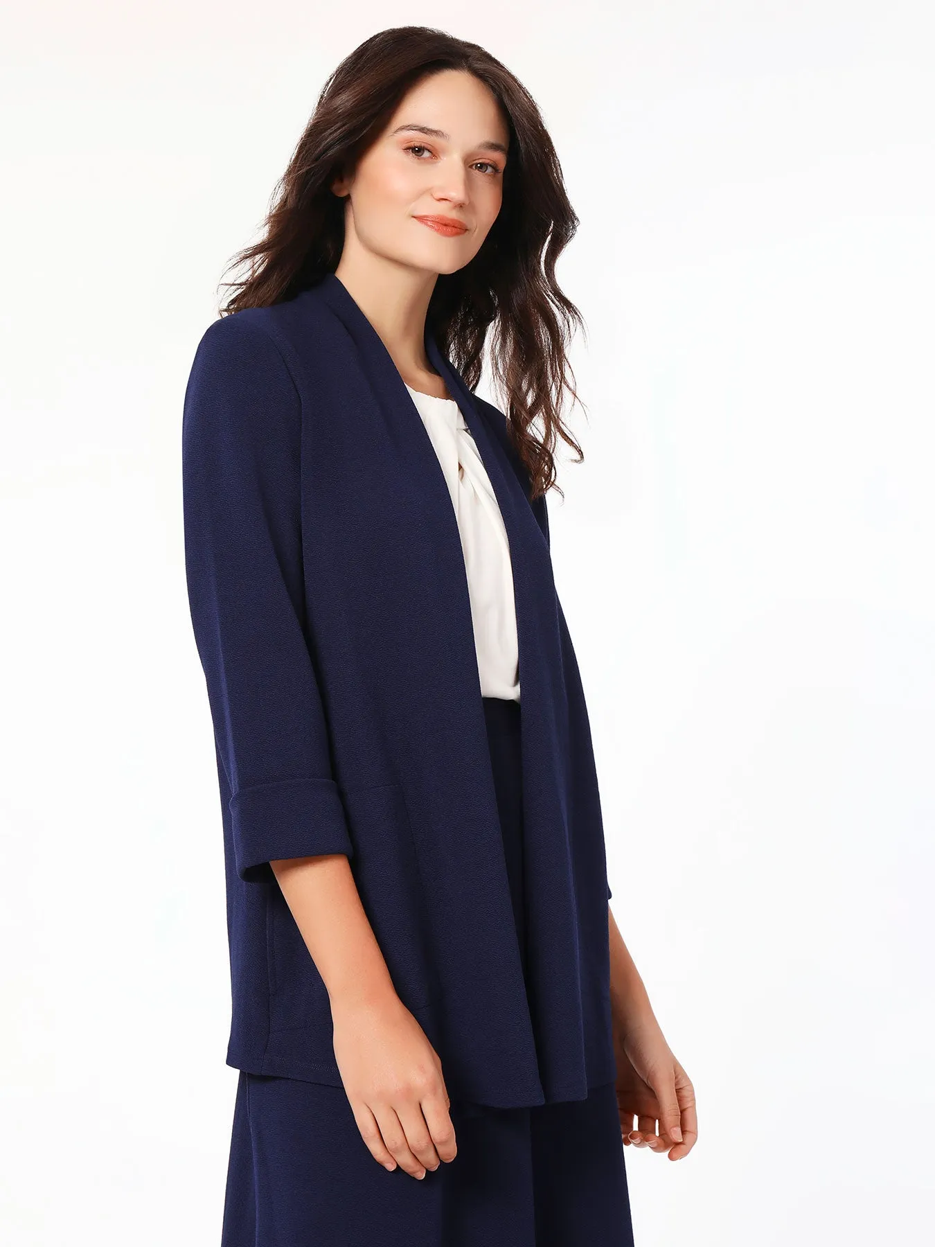 Parker Cardigan, Iconic Stretch Crosshatch