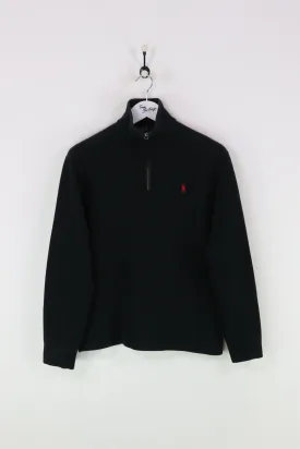 Ralph Lauren 1/4 Zip Sweatshirt Black Small