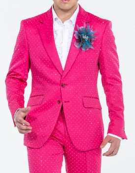 rhinestone suit pink