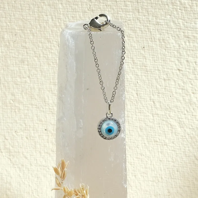 Round Evil Eye Watch Charm