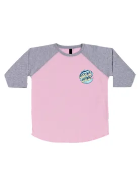 Santa Cruz Girls 3/4 Sleeve Stipple Wave Dot