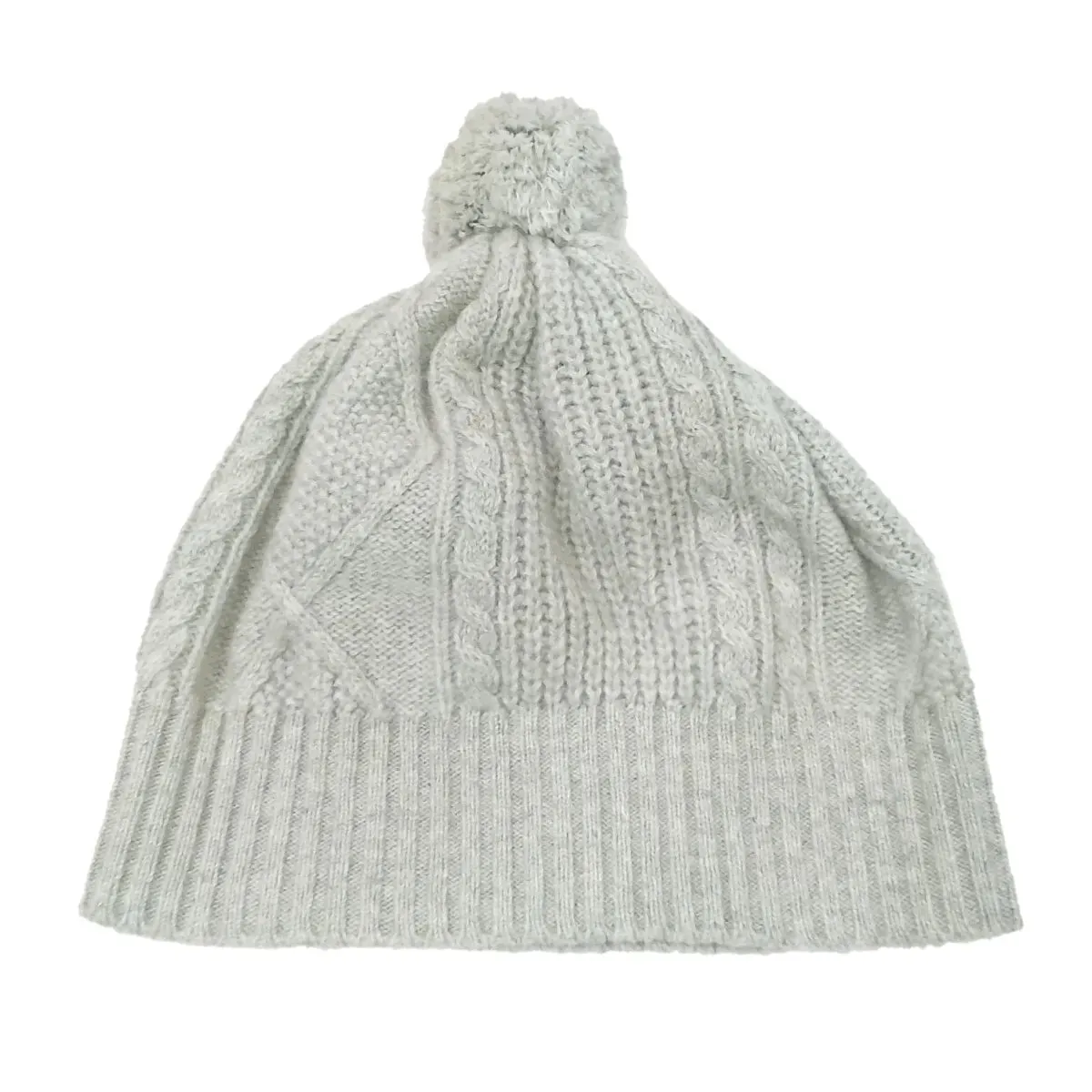 Scottish Cashmere PomPom Cable Beanie